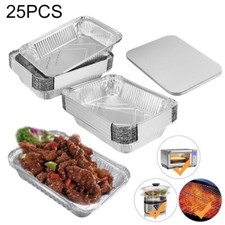 25x Bandejas de Lámina Lata con Tapas Platos de Barbacoa Contenedores Bandeja Hornear Catering Pastel Lata Trays/ Hornear Dishes price