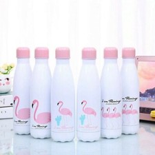 Linda Botella de Agua Flamenco Frasco Aislado al Vacío Termos Frío/Caliente Nuevo Blanco Thermoses price