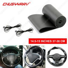 Funda for volante coche cuero real negro 37-38 cm for cordones protector volante Wheel Funda price
