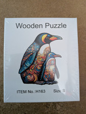 Pingüinos - Puzzle en forma de madera - Talla S - Nuevo Wooden Juguetes price