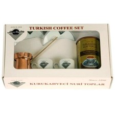 Nuri Toplar Juego de Café Turco con Café 500G, Cobre (Cezve), Juego de 4 Tazas Cezve Sets price