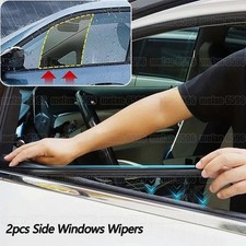 2x Limpiaparabrisas Ventanas Laterales Coche Universal Agua Niebla Accesorios Visión Transparente Universal Wipers price