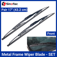 Par de limpiaparabrisas universales con marco de metal de 17" Universal Wipers price