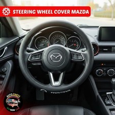 Black 15" Steering Wheel Cover Car Truck Anti-Slip for MAZDA Funda de volante price