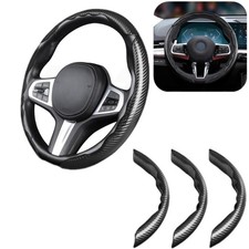 3PCS Car Steering Wheel Cover Non-Slip Carbon Fiber Cover Universal Accessories Funda de volante price
