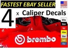 4x Caliper Decal High Temp for BREMBO brakes - CHOOSE COLOR - FAST SHIPPING Brakes price