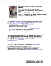 High Stakes: Testing for Tracking, Promotion, and Graduation (Cultural Heritage Libros de promotion exam price