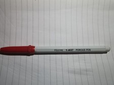 Pluma Porosa De Colección Bic Feutre Roja NUEVA/ANTIGUA Tienda Stock Papelería Punta de Fieltro Felt- Tip Bolígrafo price