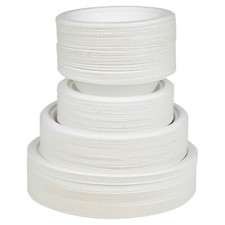 50 cuencos y platos de papel bagazo biodegradables NUPIK vajilla fuerte y desechable Disposable Tableware price