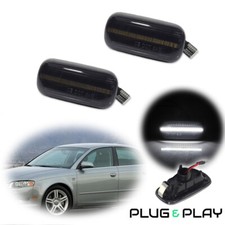 Smoke Lens Front Side Marker Lights White LED Lamps For Audi A3 A4 A6 S4 S6 etc LED Lamps price