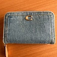 Cartera vaquera con tarjetero de visita COACH para monedas Card Soporte de hombre price