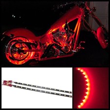 2x 12" Red 12 SMD LED waterproof motorcycle LED strip lights underglow #B3 Motorcycle Lights price