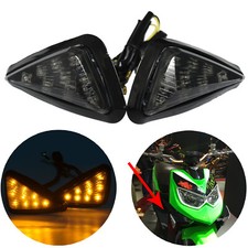 2X Smoke Motorcycle Sidemarker 9 LED Turn Signal Indicator Blinker Amber Lights Motorcycle Lights price