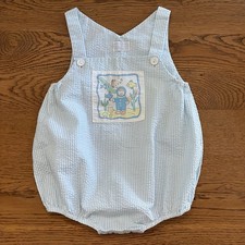 Conjunto de mameluco a rayas azules vintage para bebé niño 24M parche tema submarino Buzo para bebé price