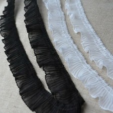 Disfraz Plisado Artesanal Puño Cuello Hágalo Usted Mismo Cinta Onda Dobladillo Vestido Bordes de Encaje 1 Y Costume Collar price