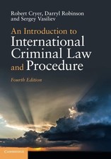 An Introduction to International Criminal Law and Procedure, Cryer, Robert, Very Criminal Procedure Derecho price