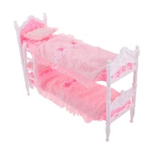 Cama de juguete para niños litera para peluches escala 1 12 muebles para casa de muñecas Bunk Cama price