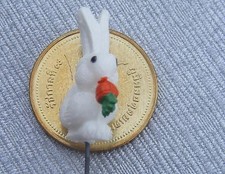 Muñecas Casa Alimentación Blanco Conejo 1:12 Escala Simple Jardín Accesorio R Jardín Accesorio price