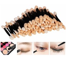 50x Aplicadores de Sombra de Ojos de Calidad Cepillo de Sombra de Ojos Desechable Esponja de Doble Cara Eyeshadow price