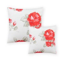 Funda de Cojín Rosas Patrón Decoración Almohadas Decorativas Funda Jardín Cojín price