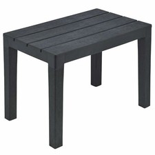 Mesa de jardín grande de plástico negra resistente a la intemperie de verano banco muebles patio Jardín Bench price