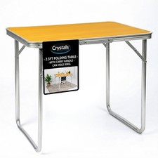 MDF PORTÁTIL INTERIOR EXTERIOR MADERA PLEGABLE MESA DE COMEDOR CAMPING PICNIC FIESTA Jardín Side Mesa price