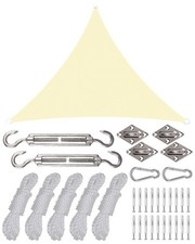 Vela parasol 3x3x4,3M, toldo triangular de protección UV, vela de jardín impermeable con Jardín Awning price