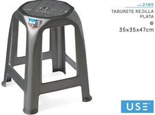 ✅️ Taburete de Plastico Plata 35 x 35 x 47 cm Jardin, Cocina, Comedor 🇪🇦 Jardín Taburete price