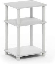 Mesita De Noche Negro Mesa Auxiliar Con 3 niveles Para Dormitorio Cuarto Moderna Auxiliares Materiales price