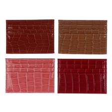 Slim Women Card Holder Wallet Pu Thin Women's Business Credit Card Case Bag Card Soporte de mujer price