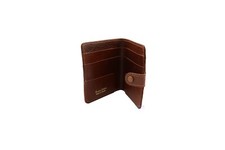 Billetera plegable de cuero de búfalo para hombres y mujeres Portatarjetas de crédito Card Soporte de mujer price