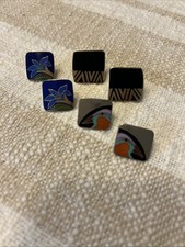 Pendientes Laurel Burch 3 pares de lirios salvajes, naito y pájaros esmalte tono dorado perforados Pendientes de oro price