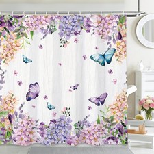 Cortina de ducha de mariposa de 72x72 pulgadas para ducha de baño Ducha/ Baño Cortina price