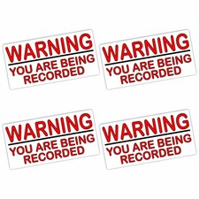Advertencia que estás siendo grabado pegatinas para cámaras de seguridad señales de CCTV grabación Security Cámara Accesorios price