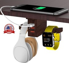Soporte Para Auriculares Percha Con Cargador USB Computadora Accesorios Organizar Accesorio para auriculares price
