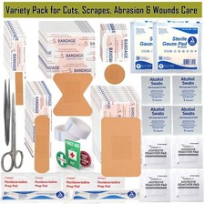 Mini kit IFAK de vendajes adhesivos de primeros auxilios incluye hisopos toallitas almohadillas - 75 piezas Medical Productos price