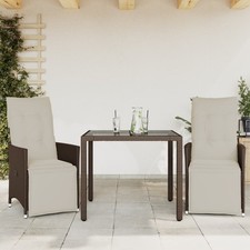 Mesita y Sillas de Jardín y Cojines Muebles de Exterior Ratán Sintético vidaXL De Exterior y Jardín Juguetes price