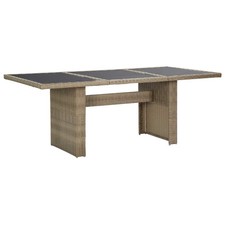 Mesa Comedor de Jardín Ratán Sintético Exterior Patio Salón Multicolor vidaXL De Exterior y Jardín Juguetes price