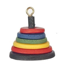 Casa Muñecas Juguete Infantil Miniatura Tienda Accesorio Madera Anillo Apilable Juguete infantil price
