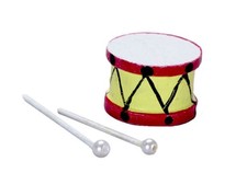 Melody Jane Casa de Muñecas Tambor De Juguete Infantil con Baquetas Escala 1:12 Juguete infantil price
