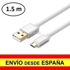 Cable Datos Cargador USB - MICRO USB Nylón AntiEnredo Teléfono Tablet 1.5M a2833 Tablet Cargador price