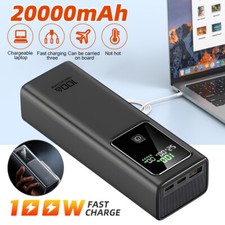 100W Cargador 20000mAh De Batería USB Para Celulares Tablet Teléfono Portátil Tablet Cargador price