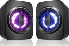 Altavoces para computadora USB RGB 3,5 mm iluminación dinámica auxiliar Gaming Altavoz price