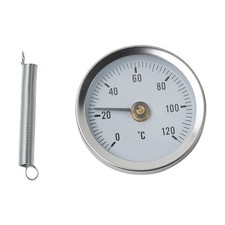 Prácticos Termómetros de Tubo Bimetálicos Resorte Redondo Acero Inoxidable 0-120?? Thermometers price