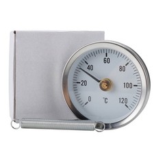 Prácticos termómetros de tubería bimetálicos de resorte redondo termómetro de acero inoxidable Thermometers price