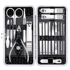 Juego Set De 18 Manicura Y Pedicura Profesional Para Corta Uñas Acero Inoxidable Manicure y Pedicure Set price
