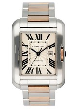 Reloj Cartier Tank Anglaise W5310007 oro rosa y acero inoxidable para dama Reloj y Bracelet Accesorio price