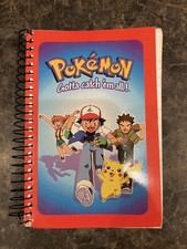 Cuaderno Vintage Pokemon Memo Pad Ash And Pikachu Gatta Catch 'Em All 6x4" 1999 Used Portátil y Cuaderno price