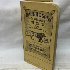 Cuaderno de bolsillo vintage de Baugh and Sons Company of Ohio Used Portátil y Cuaderno price