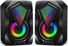 Altavoces de computadora para escritorio, altavoces estéreo 2.0 alimentados por USB con auxiliar de 3,5 mm Ordenador Speakers price